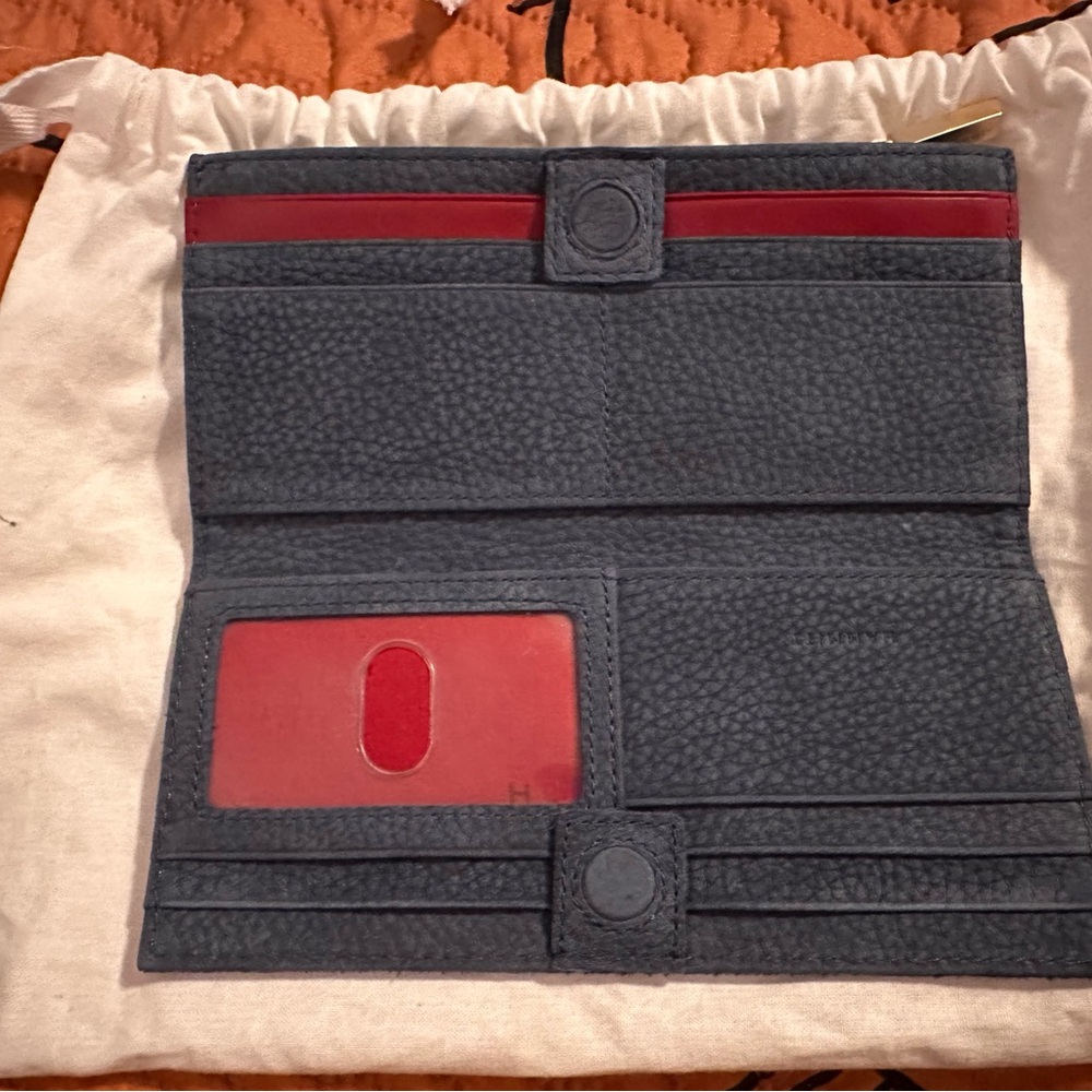 Hammitt Navy Wallet with Gold Accents - Picture 4 of 6
